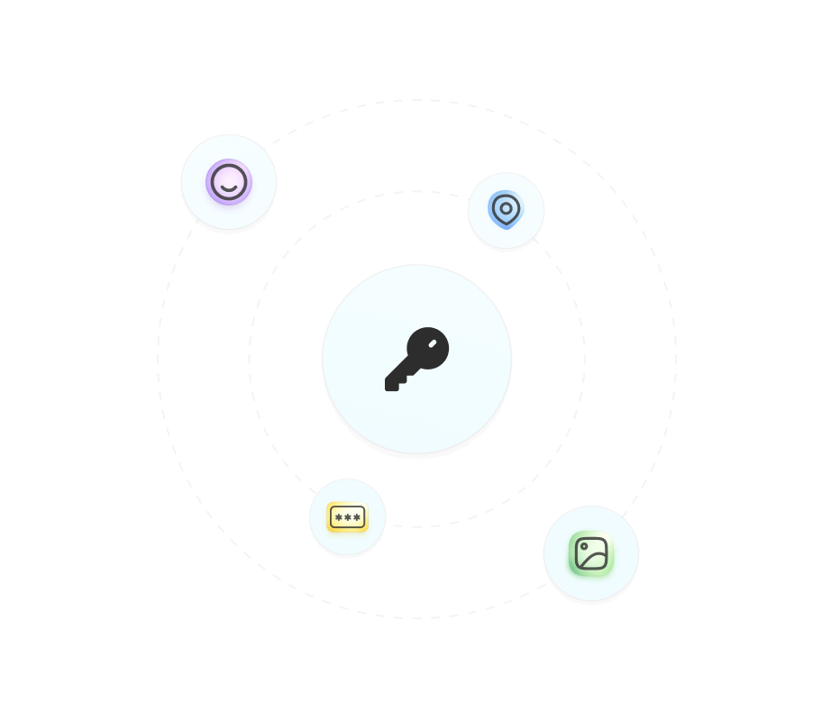 There are no keys
to store.